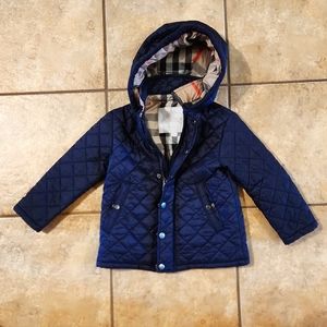 Toddlers Boys Burberry Detachable Hooded Jacket